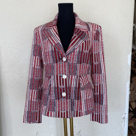 CAbi Women’s S Patchwork Blazer Jacket Style 6028 - NWOT - Picture 9 of 13